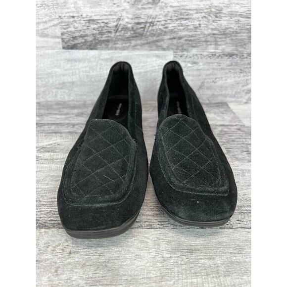 Easy Spirit Womens Size 10 Black Suede Loafers - Picture 2 of 8